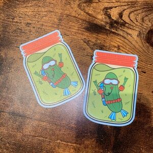 Dutch Bros Pickle Jar Stickers (2)